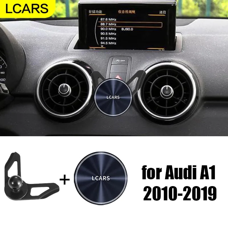 Geeignet für Audi A1 Modelle 10-19, Spezieller Fahrzeugmontierter Drehbarer Magnetischer Handyhalter und Navigationshalterung fürs Auto