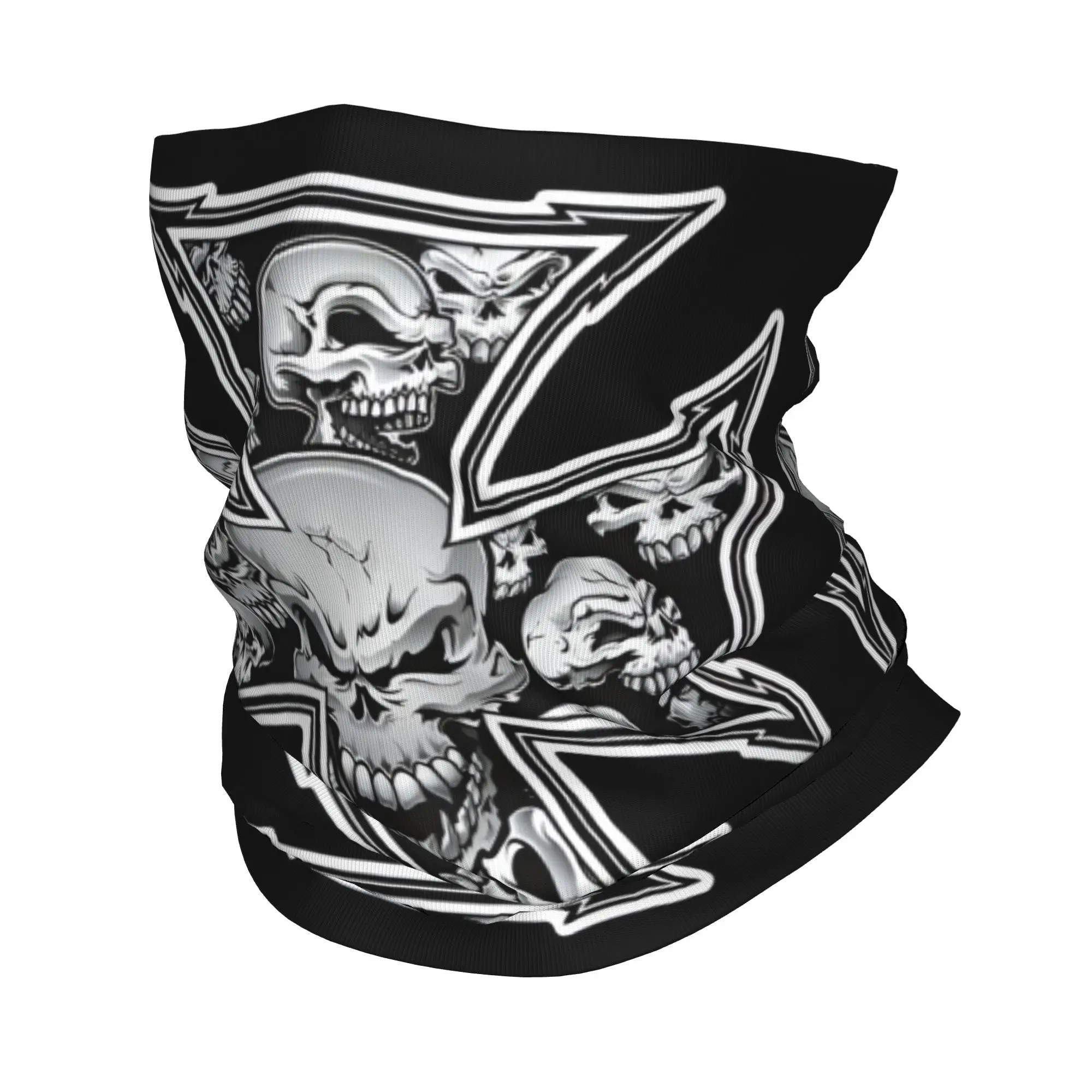 Custom Coast  Skull Logo Bandana Neck Warmer Women Men Winter Ski Tube Scarf Gaiter Motor Face Cover