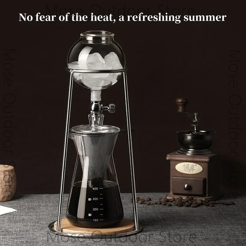 Ice drop coffee maker Cold brew pot Hand brew coffee utensils Ice brew pot Drip filter Household cold coffee maker
