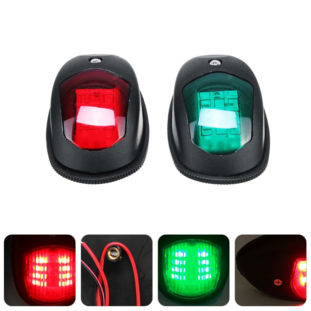 

2 Pcs Yacht Speedboat Side Light Navigation Lights Marine LED Bow Lamp Taillights