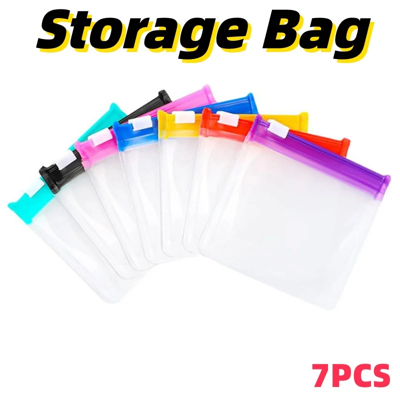 7pcs Medication Bag Zipper Bag Food Grade Plastic Self Sealing Small Pill Bag Separate Packaging Mini Pill Case Pillbox 2026