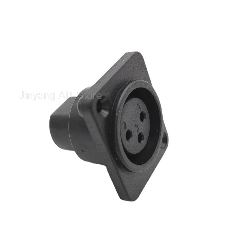 Card Dragon 3-core Male Or Female XLR Straight Leg Plastic Power Connector Karon Holder 3-pin Socket Connection C1