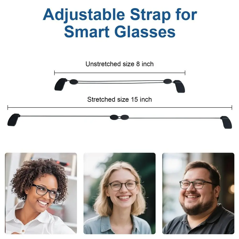 Anti-drop Glasses Strap Versatile Use Fixing Lanyard Holder for Ray-Ban Meta Wayfarer/Skyler/Headliner/Gen 2/ Meta HSTN