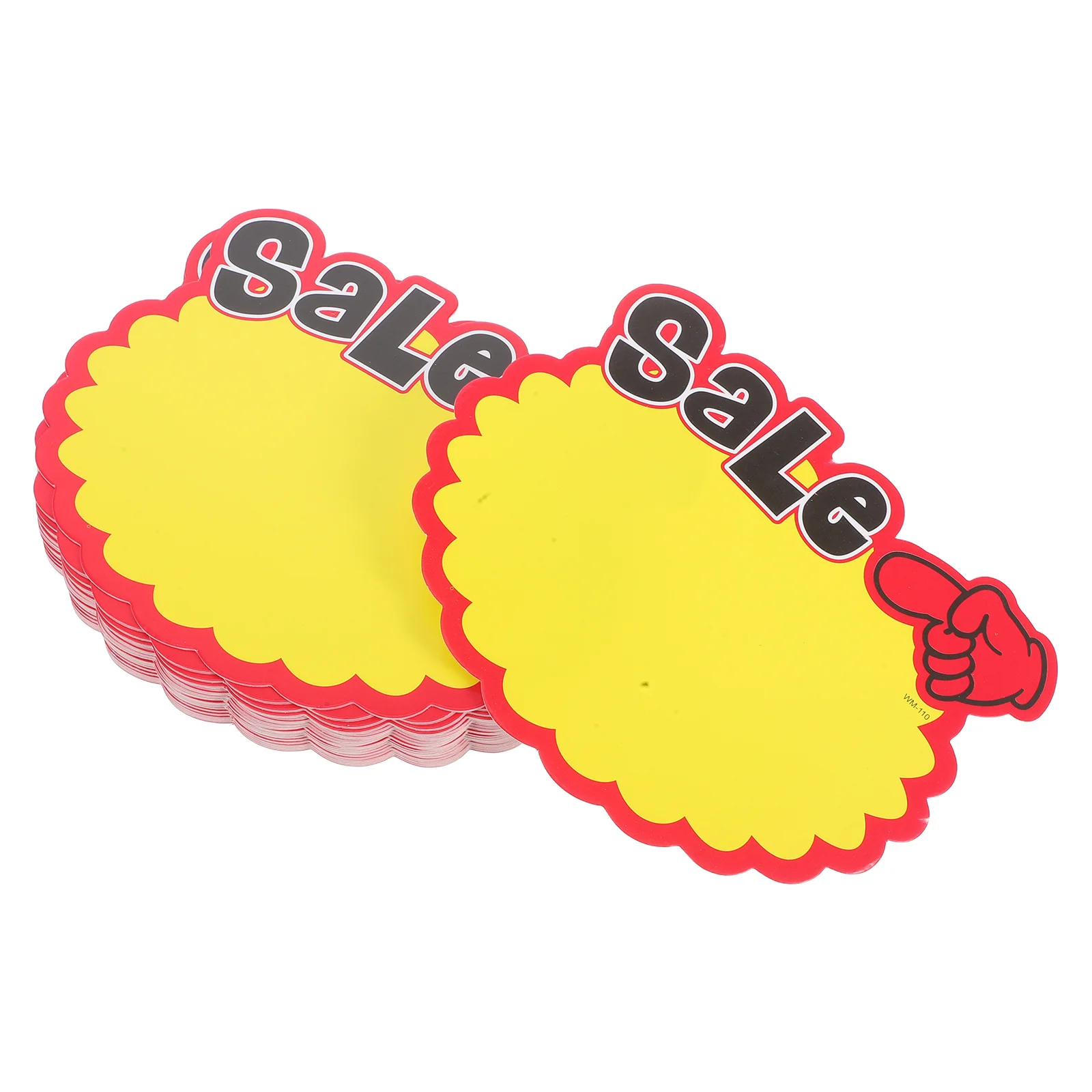 

80pcs Product Labels Burst Design Clear Printed Write On Paper Tags For Supermarket Retail Store Garage Sale Seasonal Sale Tag