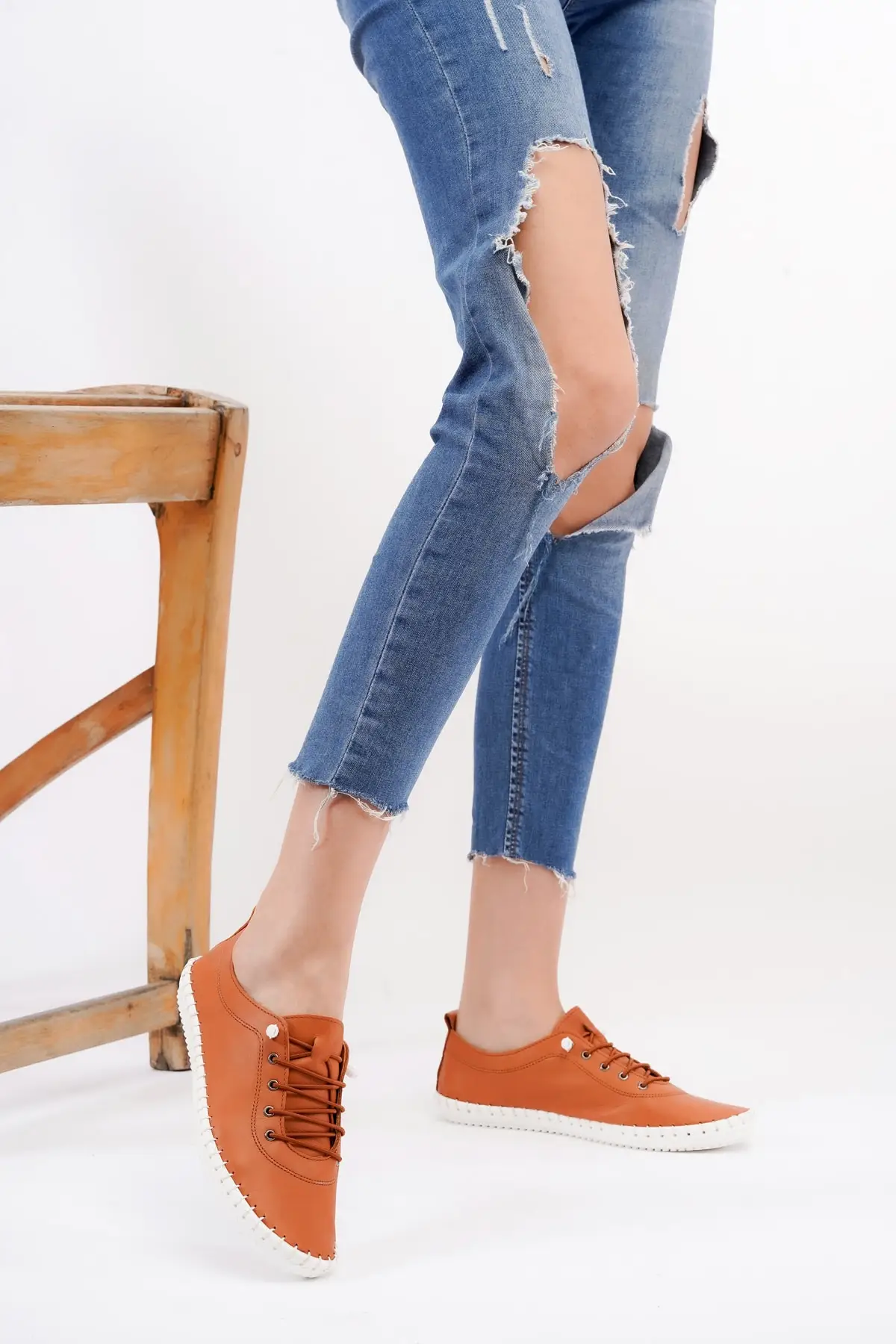 ريكل جلد للنساء 100 جلد طبيعي راقصة باليه غير رسمية أنيقة مريحة دائم RKL0703