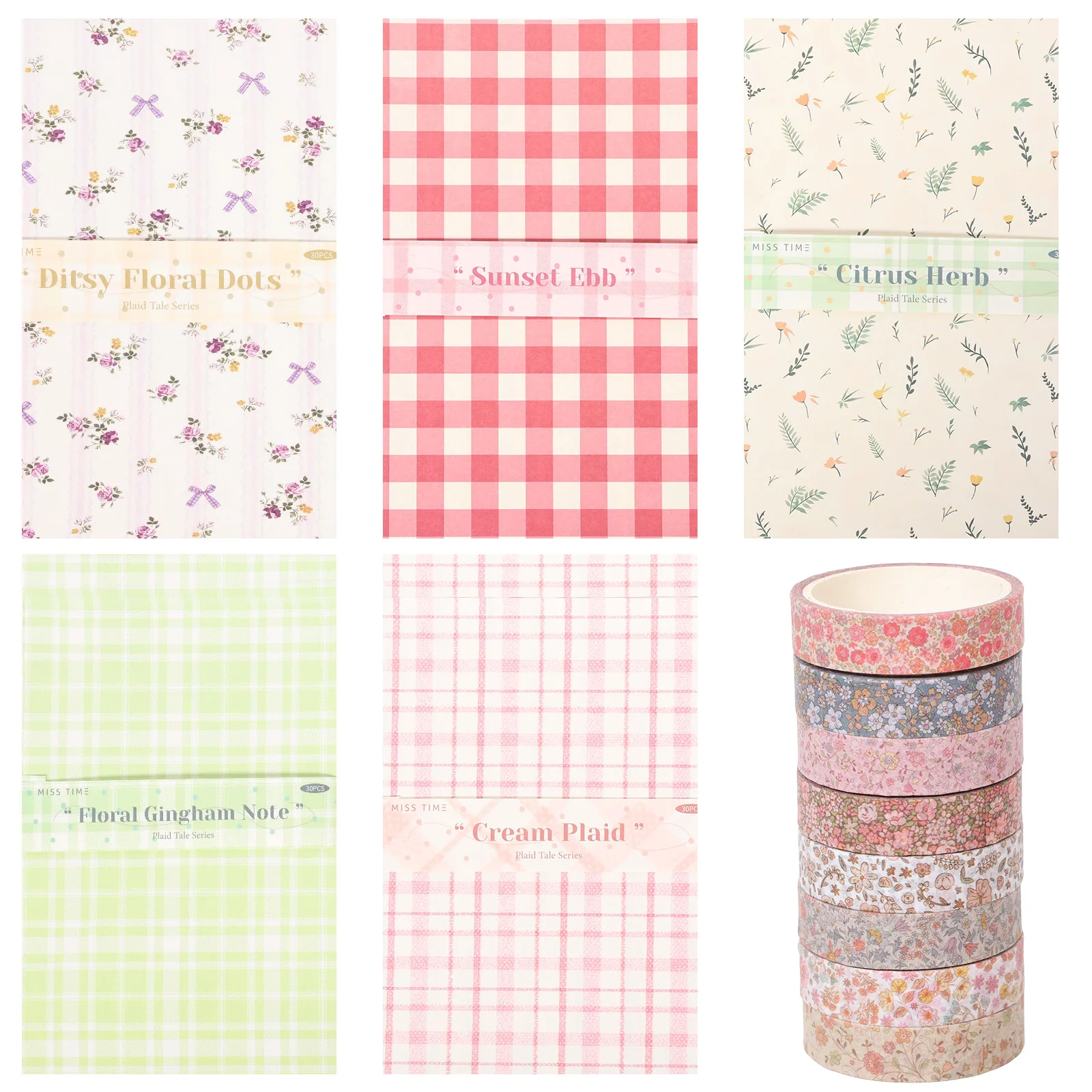 Washi Tape Set - 150 Folhas de Papel para Scrapbook