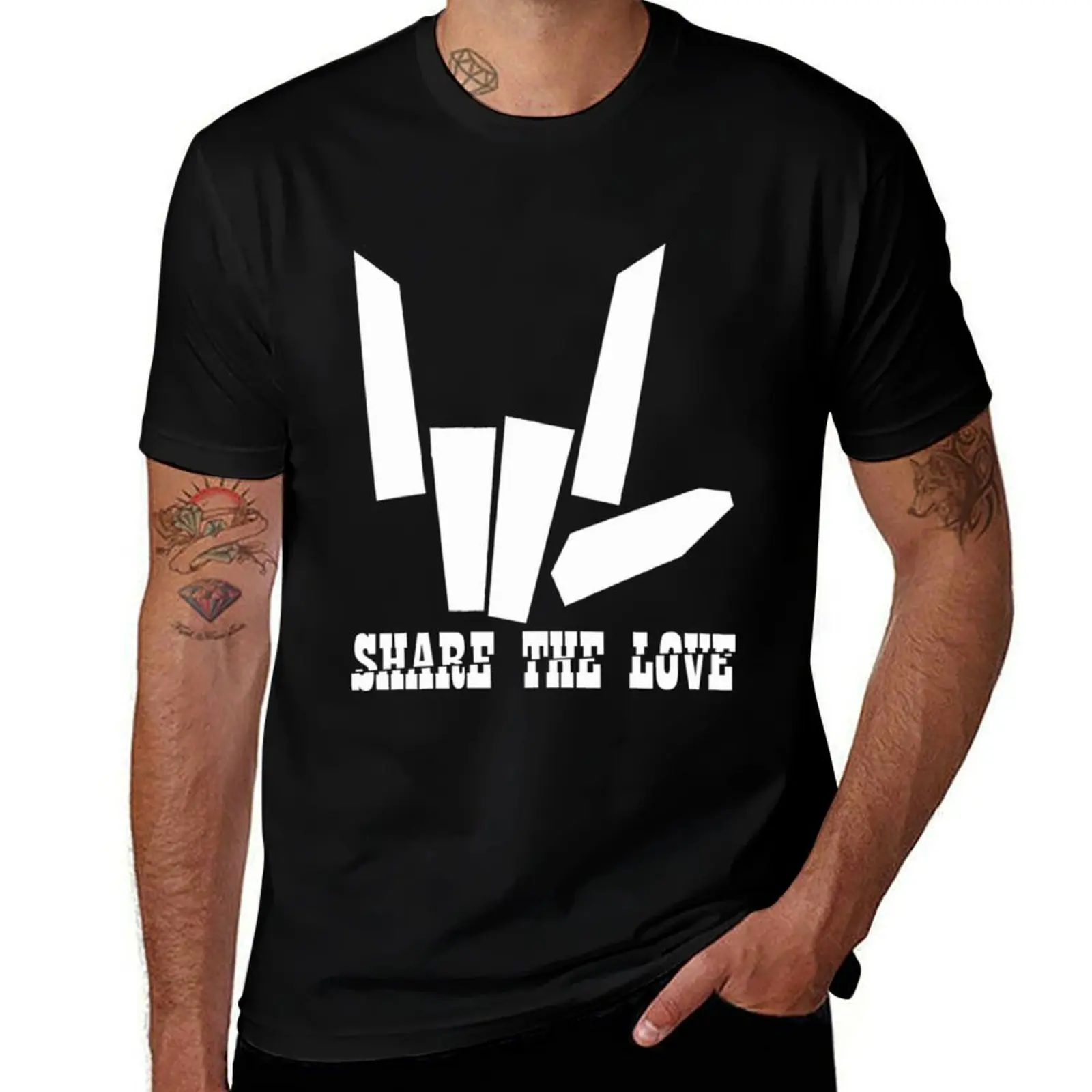 Share The Love T-Shirt Plus Size Non-Shrink T-Shirt