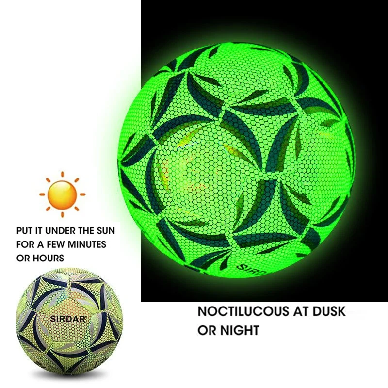 Reflective Football LED Training footballs size 5 Luminous Fluorescent Reflective Cool Luminous  Football For Child Adult