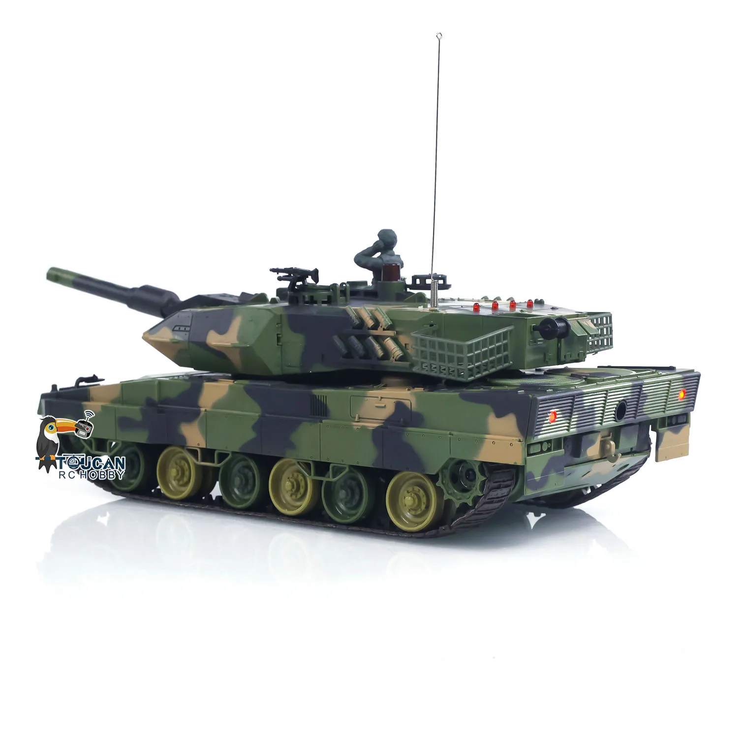 Heng Long 3809 1/24 Mini réservoir RC Leopard2A5 télécommande modèle de char de combat BB infrarouge bataille Panzer véhicule modèle de voiture jouet