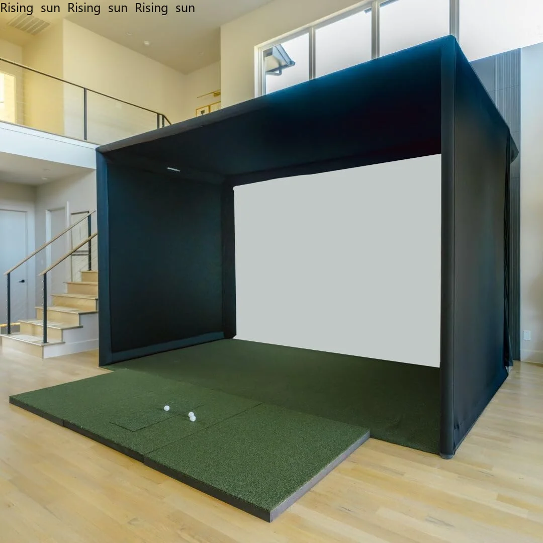 Hot Selling Golf Simulator Enclosure Nets 10 X 8 Ft with HD Impact Display Screen for Indoor Outdoor Golf Practice