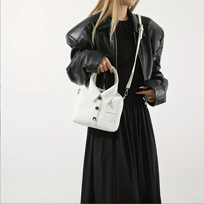 Fashion Retro Single Shoulder Crossbody Bags, Personalized Y2k Clothing Shape Women's Handbag, Suitable for Commuting Banquets