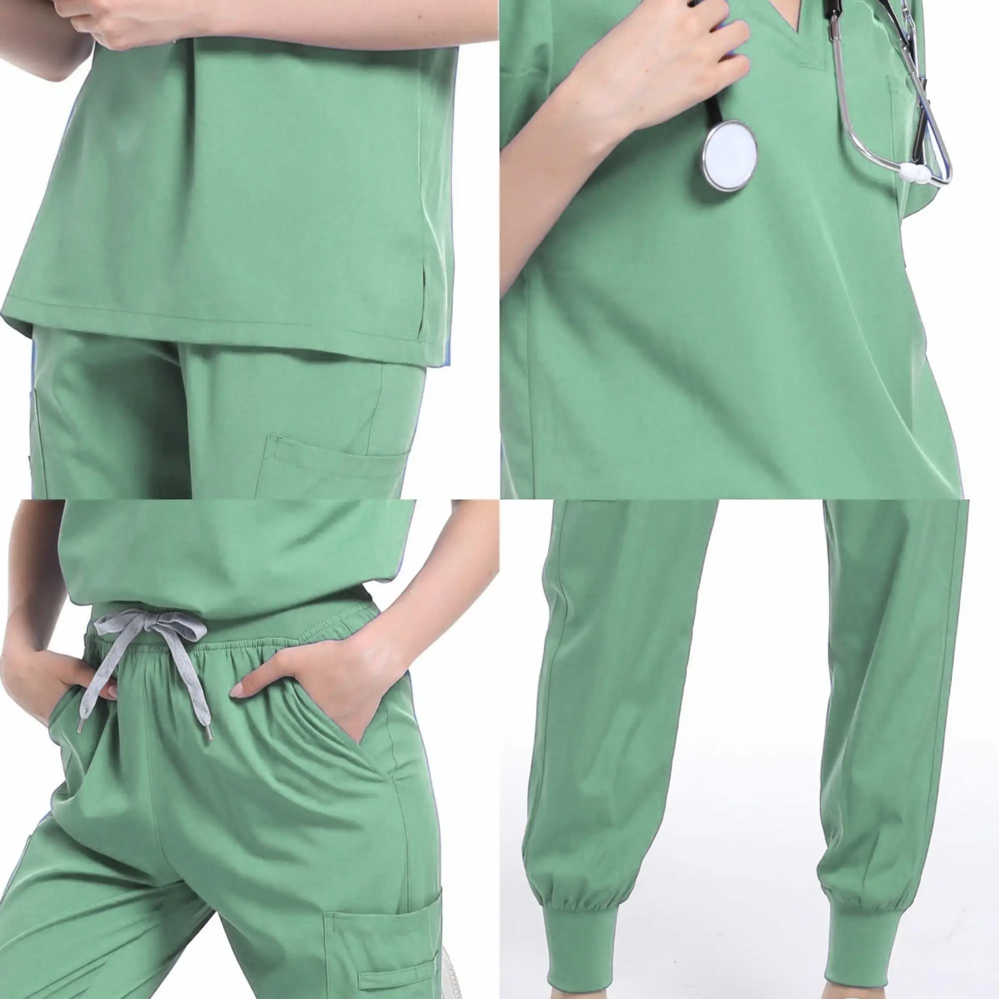 Scrub uniformi mediche donna multicolore SPA uniforme di bellezza dentista abbigliamento da lavoro veterinario Unisex farmacia clinica Scrub Set