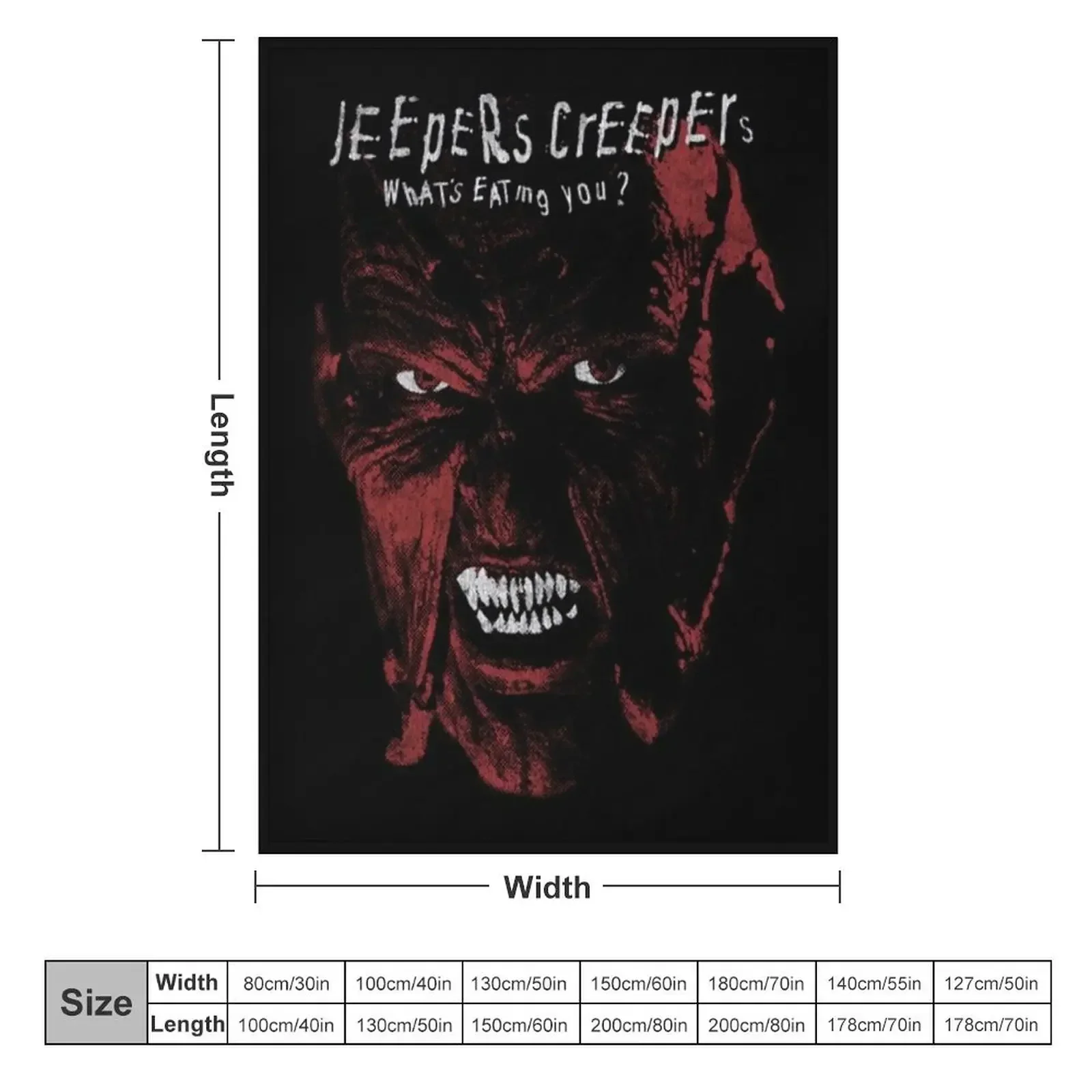 Jeepers Creepers Throw Blanket Softest Single Blankets