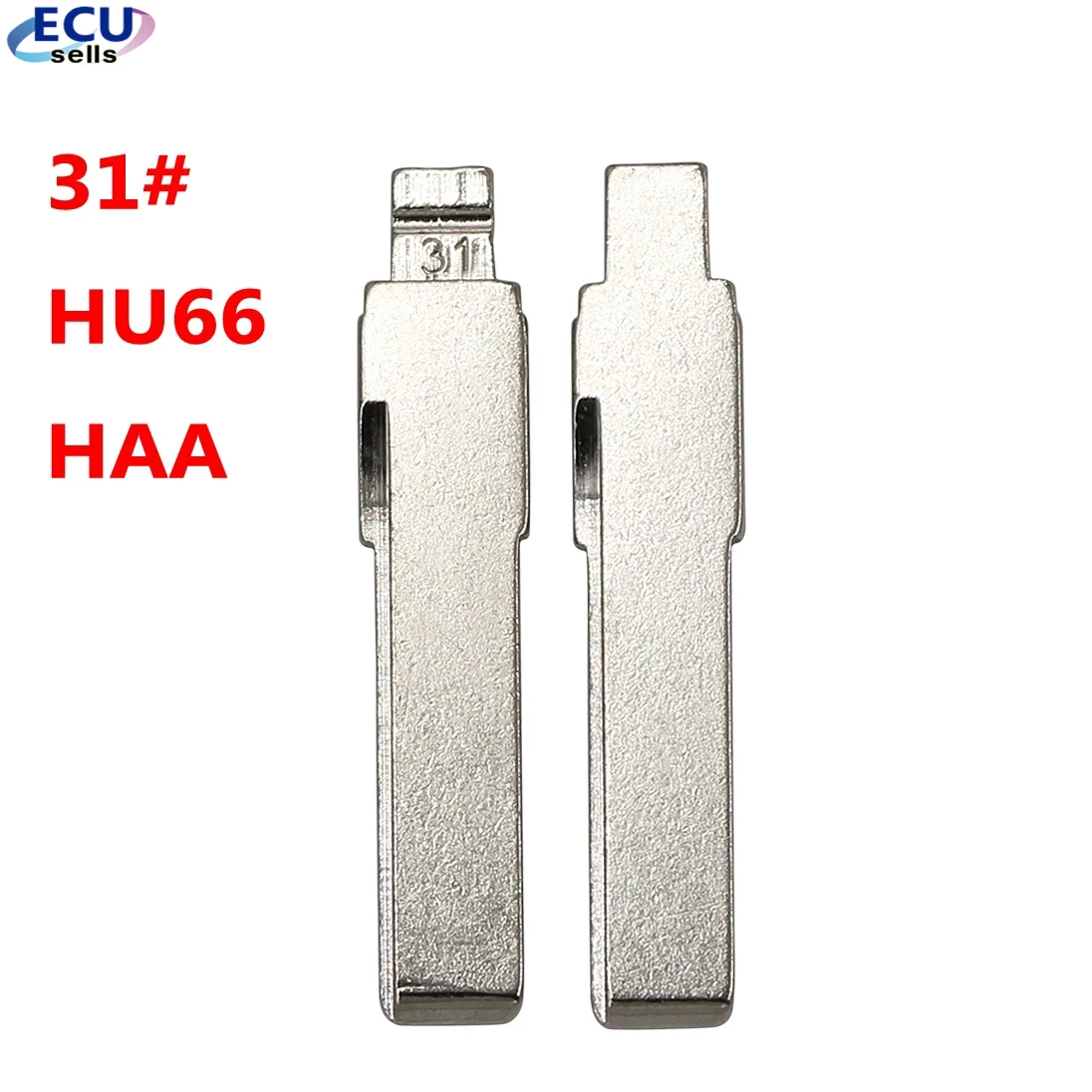 2 قطعة X # 31 KD مفتاح بليد HU66 HAA مفتاح السيارة الوجه غير المقطوع # 31 شفرة لشركة فولكس فاجن باسات بورا سيات سكودا KEYDIY لجهاز التحكم عن بعد KD900 KD-X2 VVDI #1