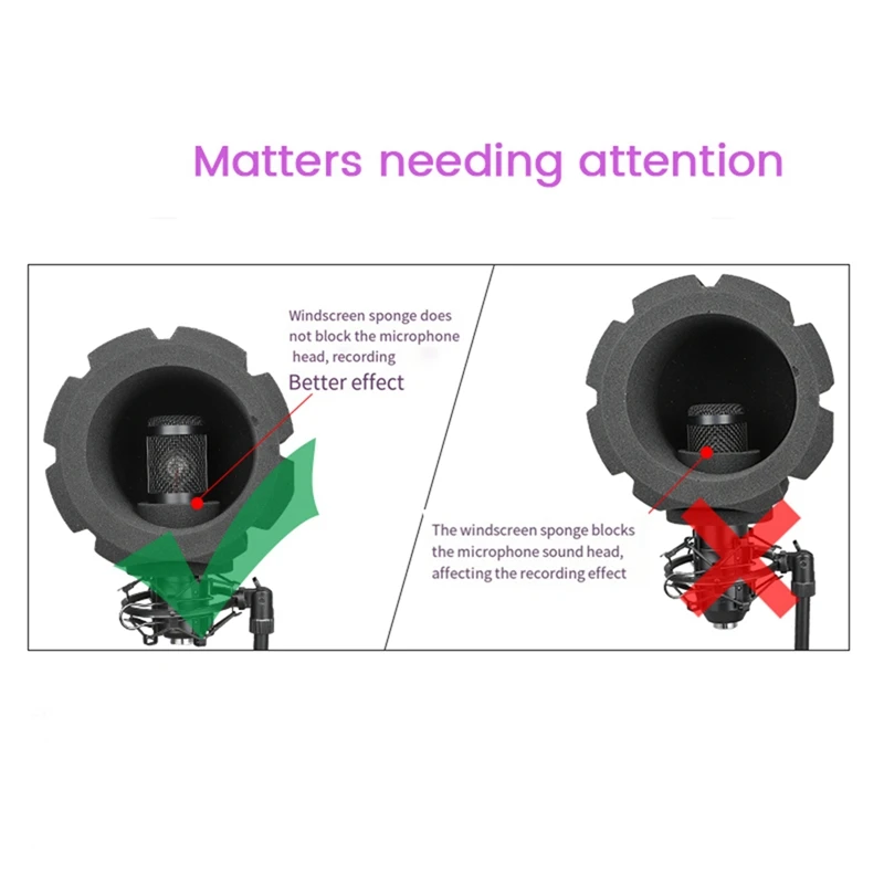 F2 mikrofon kondenser profesional, layar Studio Filter akustik kaca depan rekaman mikrofon jaring hitam mudah digunakan