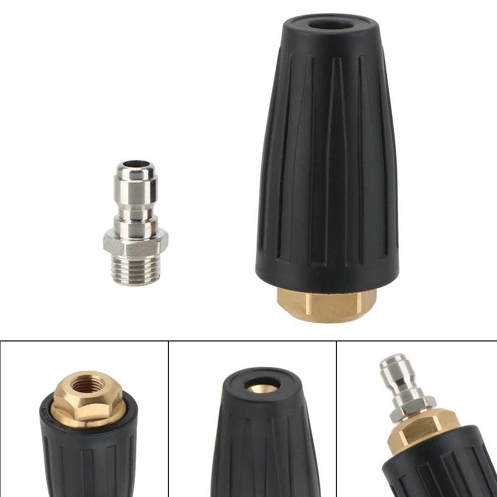 Car Pressure Washer Accessory Rotary Pivoting Coupler Jet Sprayer Turbo Nozzles Sprayer For Quick Connector