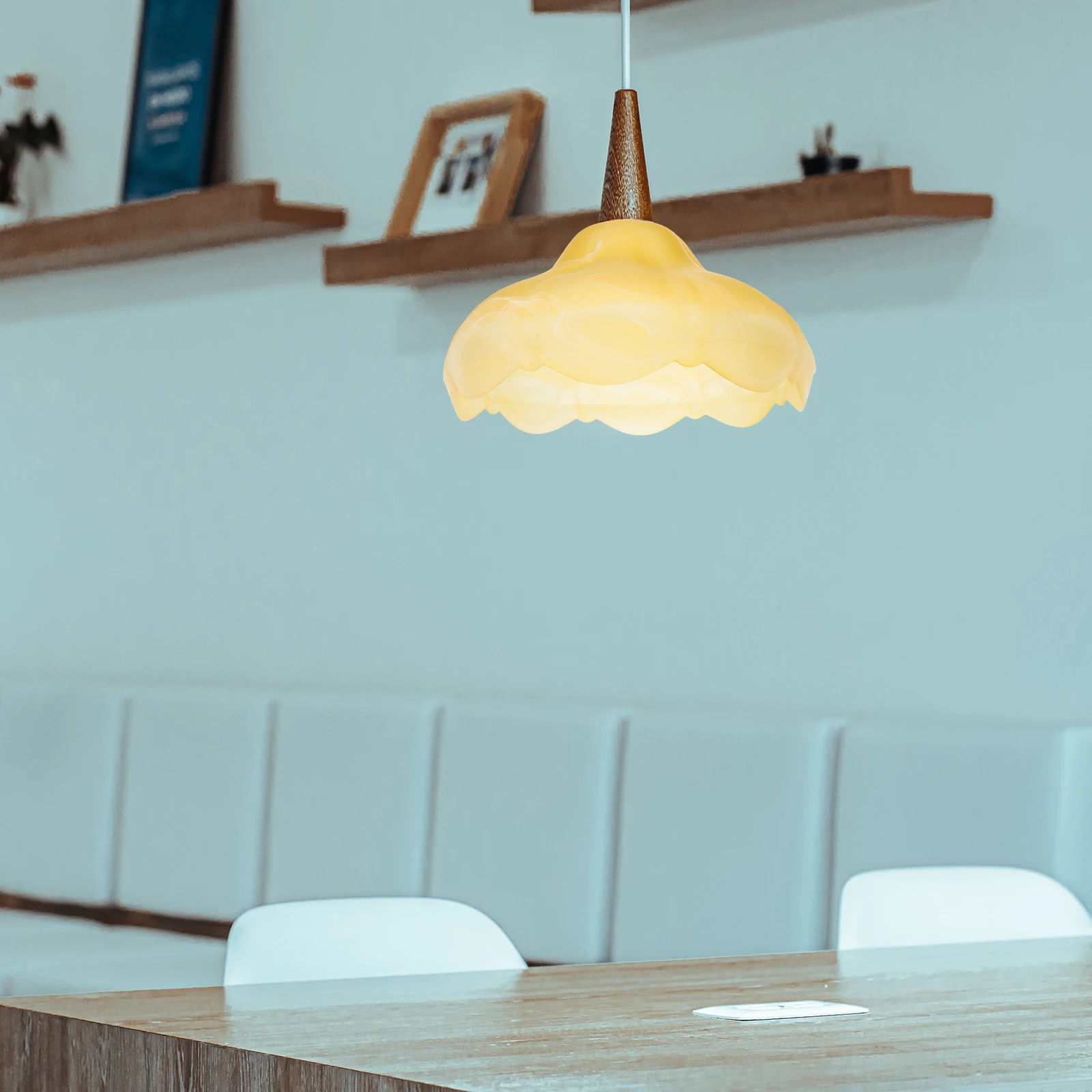 

Glass Lampshade High Grade Material Softens Fit for Modern Ceiling Lamp Bedroom Living Room Decor