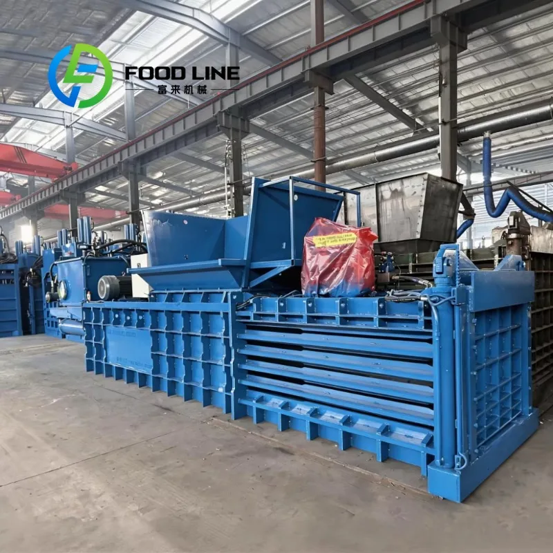 Horizontal Automatic Hydraulic Baling Machine Economical Configuration For Small Factory Store And Individual Waste Recycling