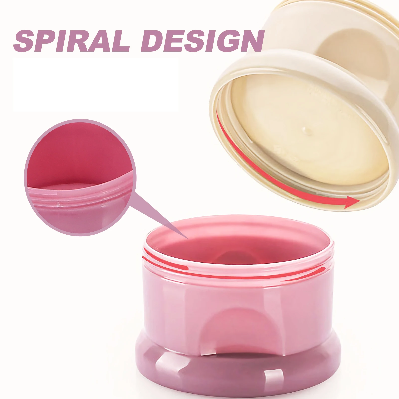 

2pcs Baby Formula Box Food Dispenser Container Snack Cups TPE Material Three Layer Storage No Leakage Portable Travel