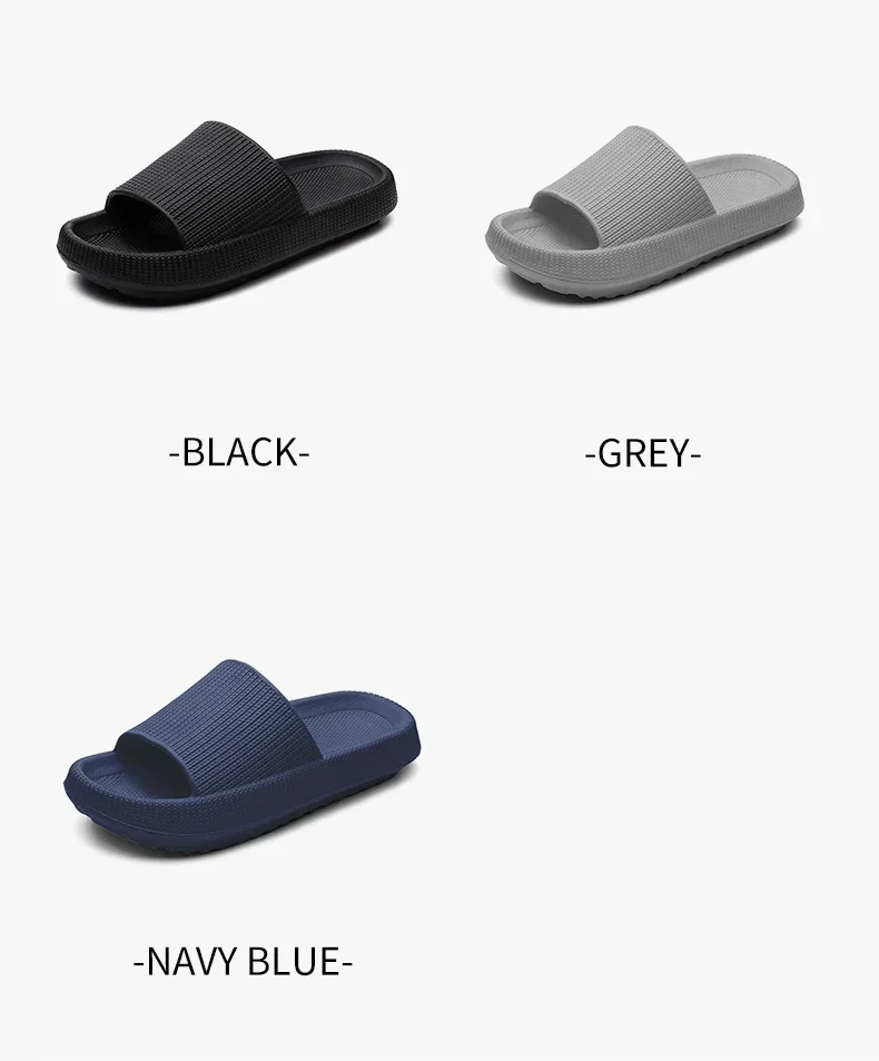 Eva's Simple Herren-Hausschuhe für Herren, Größe 45, Poop-Hausschuhe. Tragen Sie im Sommer eine rutschfeste Schuhe mit weicher Sohle. Und Damenhausschuhe – Detail 11