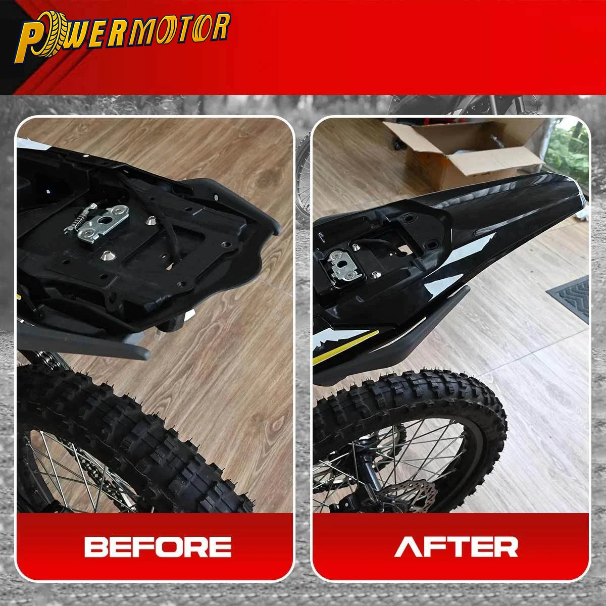Para Motocicletas Surron Ultra Bee: Para-lama Traseiro, Acessório para E-bike e Moto de Terra, Protetor de Lama para Motocross Elétrico, Protetor contra Respingos