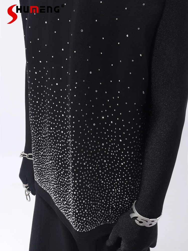 

2025 Summer New Men's High-end Niche Design Tank Tops Male Starry Sky Hot Diamond Sleeveless Vests Men's Handsome Fashion Tops