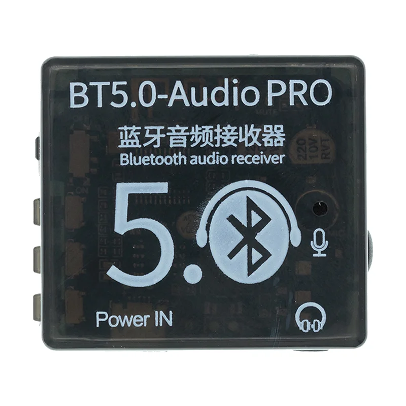 Bt5.0 Pro Audio Module Met Case Mp3 Audio Decoder Board Met Mic Lossless Auto Audio Versterker Diy Audio Ontvanger