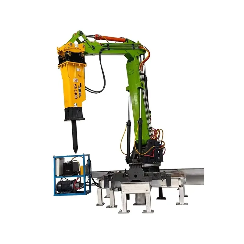 Customized Demolition Arm Breaker Arm Rockbreaker Hammer Crusher Fiber Optic Remote Operation System Hydraulic Rotating Hammer B
