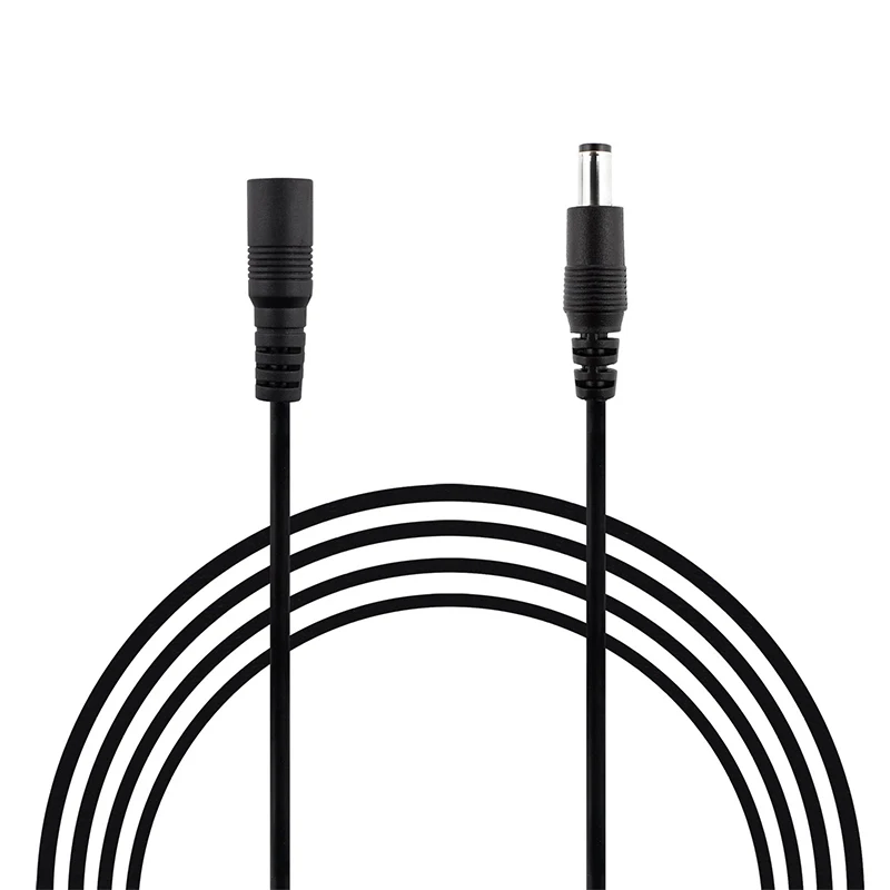 DC Cable Extension Power Extend Cord 12V DC 5.5mmx2.1mm Connector Wire For LED Strip CCTV Camera C6