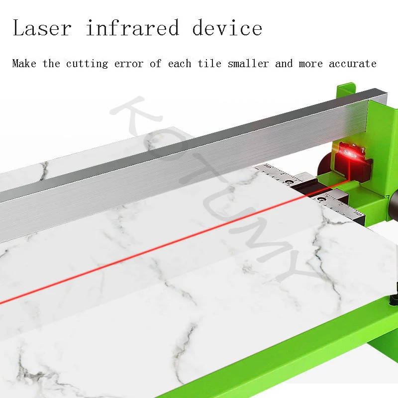 Manual Tile Cutter Infrared Laser Positioning High-Speed Cutting Floor Cutter Push Knife Professional Hand Tool