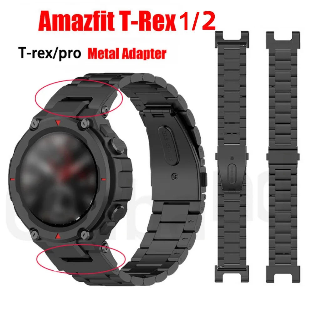 Adaptateur de vis pour montre Xiaomi Amazfit T Rex t-rex Pro, ensemble de connecteurs métalliques, accessoires pour montre connectée Xiaomi Huami