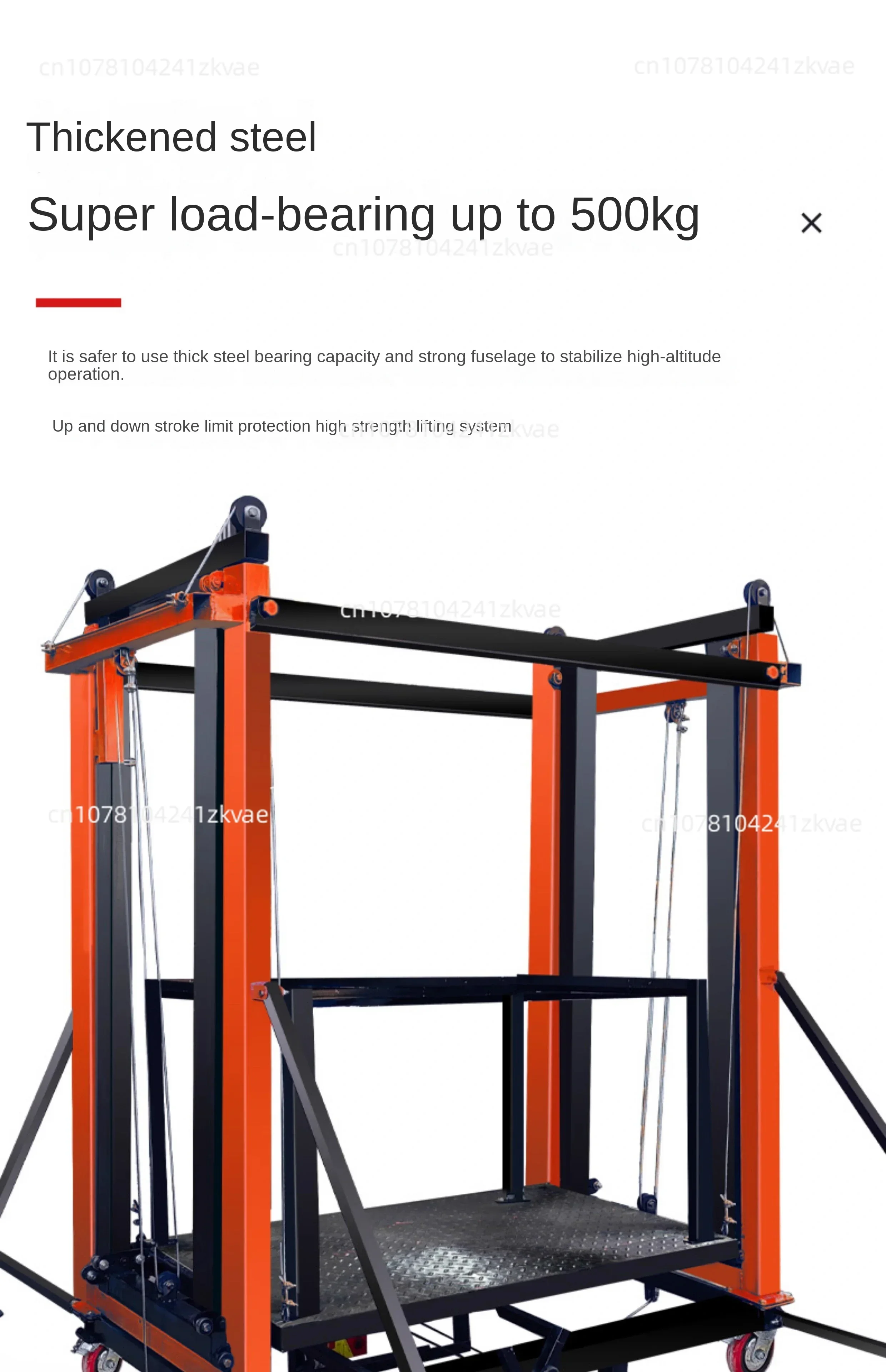 Mobile remote control indoor construction site decoration shelf new lift pla Electric lifting scaffolding 1.5M automatic folding