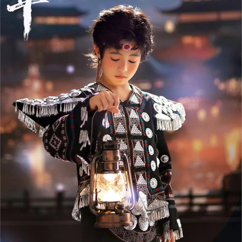 Nuevos disfraces étnicos para niños, ropa para fotografía y actuación infantil