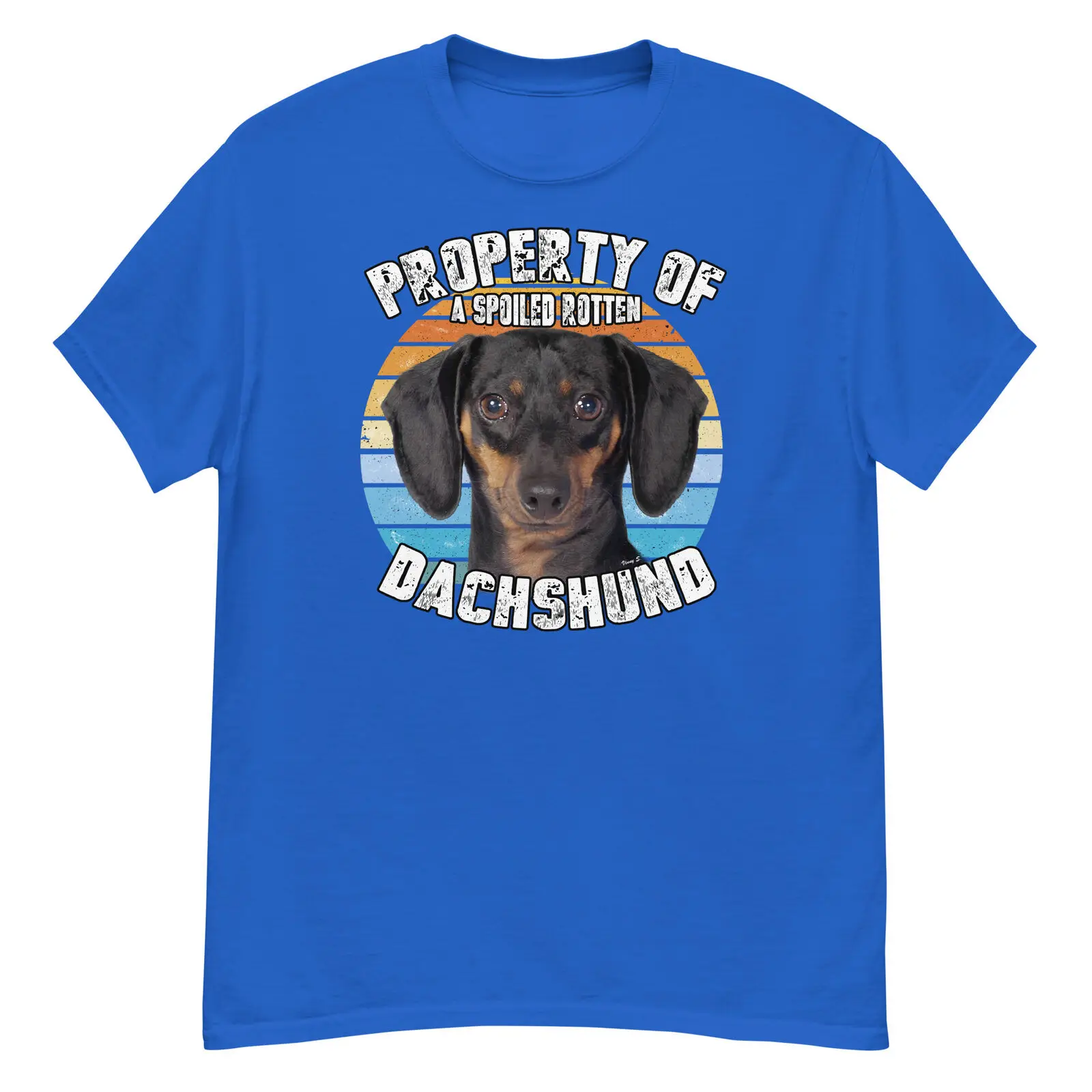 Dachshund Black Tan Retro Property Of T Shirt