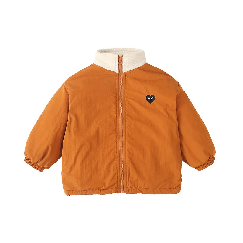 Coat Fleece-lined Autumn and Winter New Model Standing Collar Cotton Jacket Travel Casual Fashion Trendy Casual