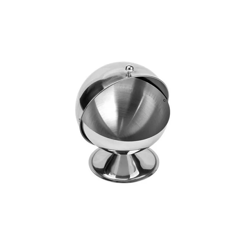 Vintage Stainless Steel Coffee Capsule Storage Flipped Top Sugar Cube Tea Bag Entrance Key Storage Box with Lid Deshacer Or
