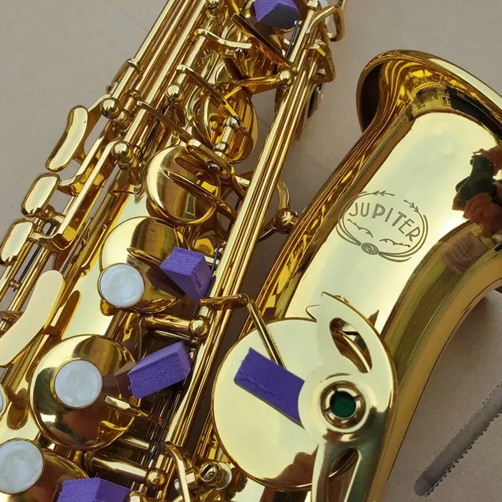 JUPITER JAS-669 New Arrival Alto Eb Tune Saxophone Brass Musical Instrument Gold Lacquer Sax With Case