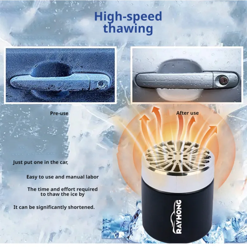 Car Intelligent DeIcing Device Heater Fast Snow Remover Convenient Windshield Ice Melter Defogger