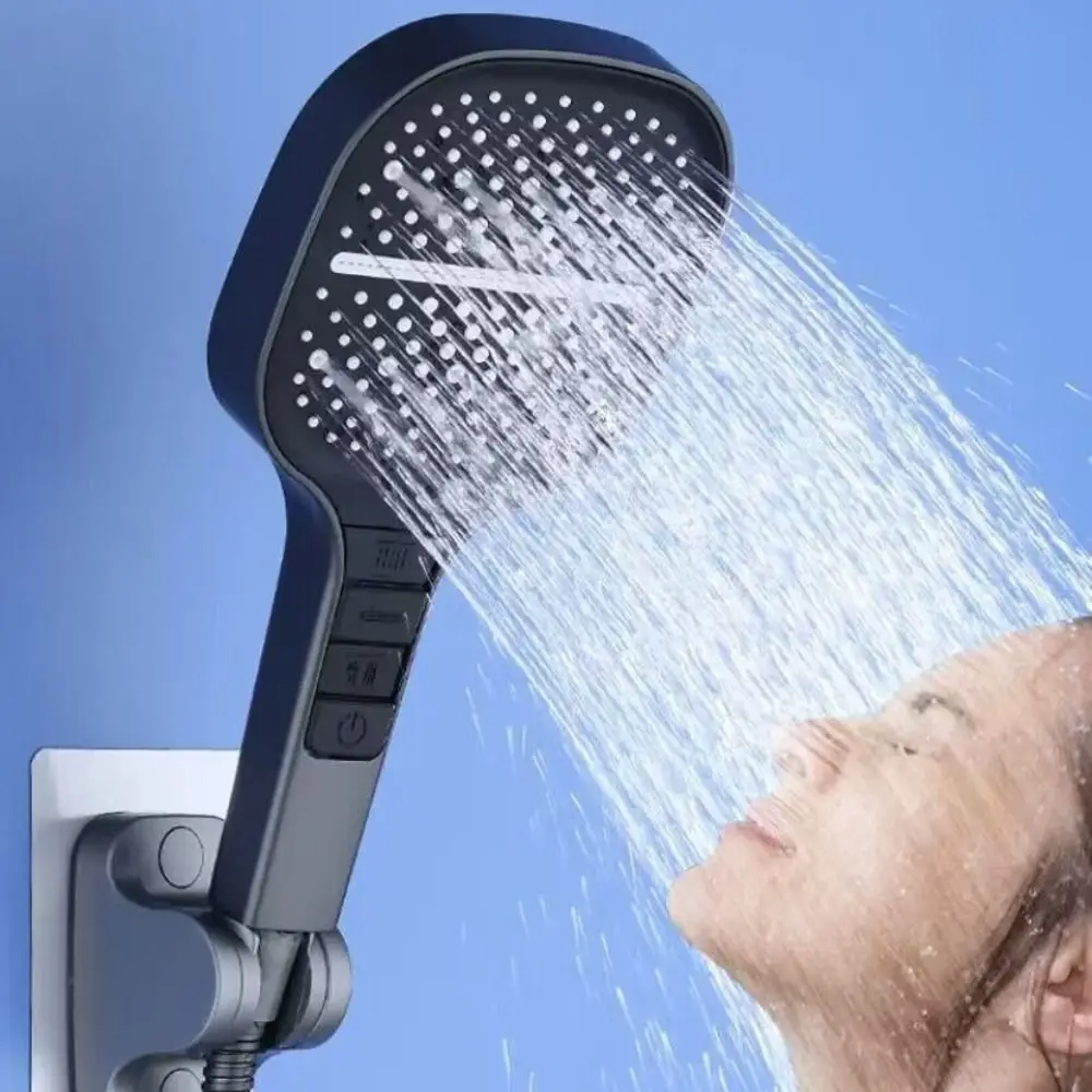 

Регулируемые режимы. Большая панельная насадка для душа. Большая панель. Водосберегающая конструкция. Насадка для душа высокого давления. 7 режимов.