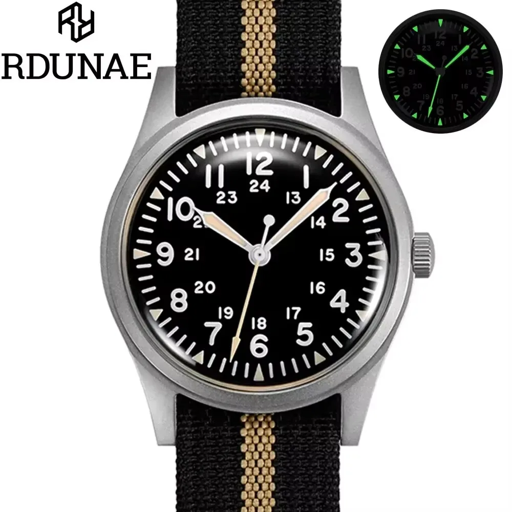 RDUNAE RA03 и Militado ML07 Военные кварцевые часы Винтаж G10 Miyota 2035, часы с механизмом K1, наручные часы из стекла и нержавеющей стали