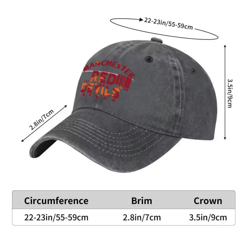 United Red Devils Football Printed Unisex Baseball Cap for Golf Casual Outdoor Use