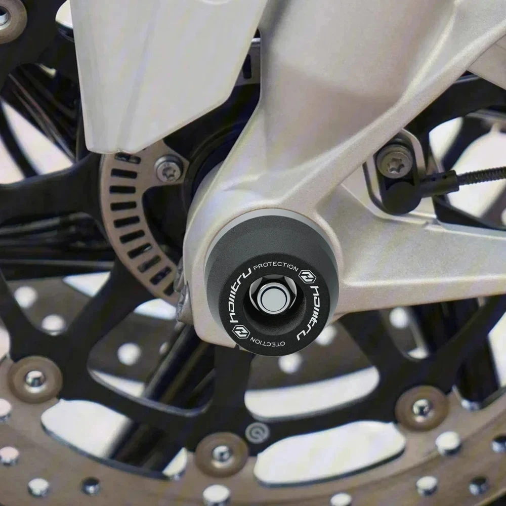 ل BMW S1000R S1000RR M1000RR 2013-2023 / S1000XR 2020-2023 المحور الأمامي الخلفي شوكة تحطم المتزلجون غطاء الوسادة عجلة دراجة نارية