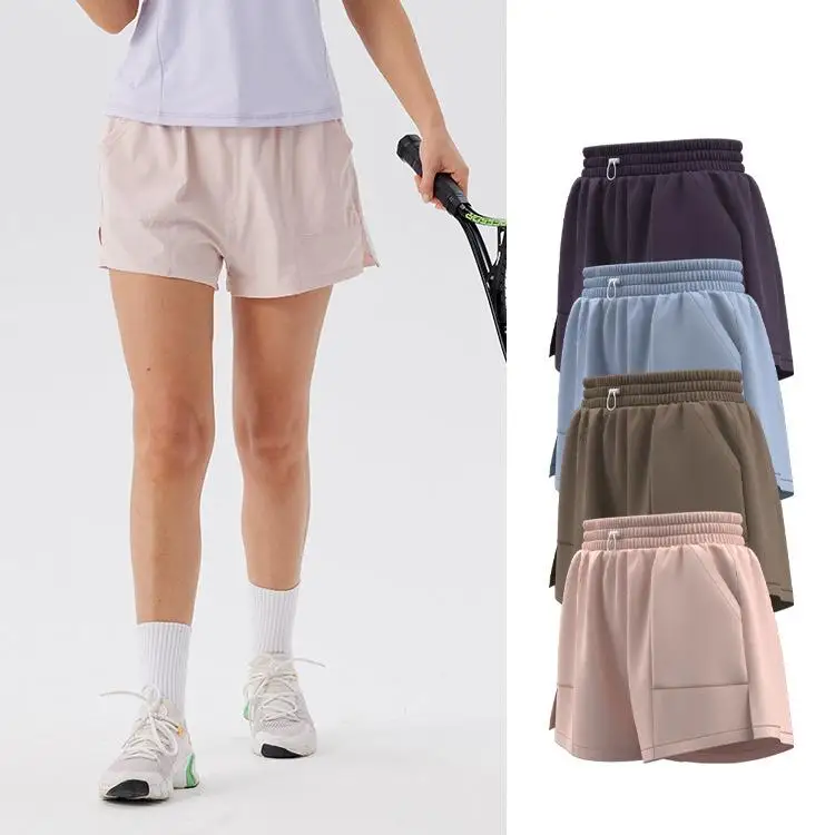 Quick dry Sports shorts Women Loose Yoga shorts Exercise Fitness Running CITY JOGGING LEISURE TENNIS Sport Lined pocket shorts