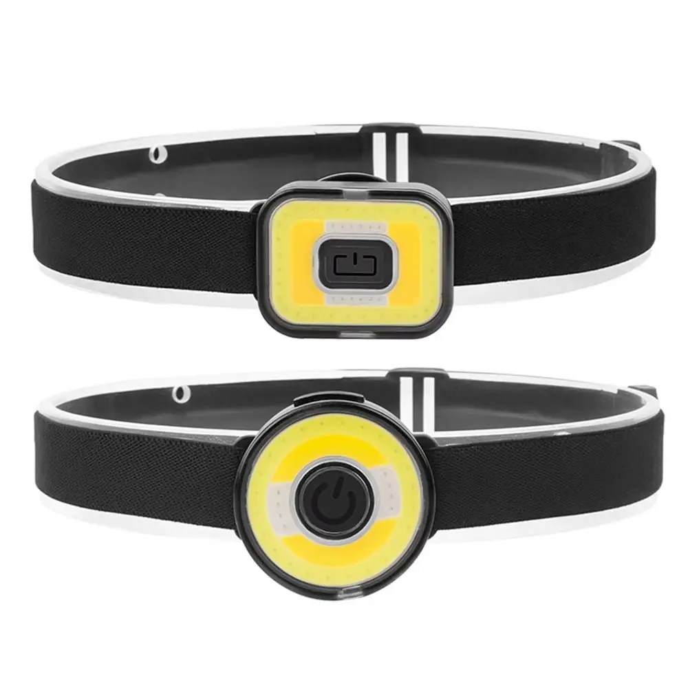 

Налобный фонарь COB с красным и синим светом, супер яркий, водонепроницаемый, перезаряжаемый через USB, легкий, портативный, без рук