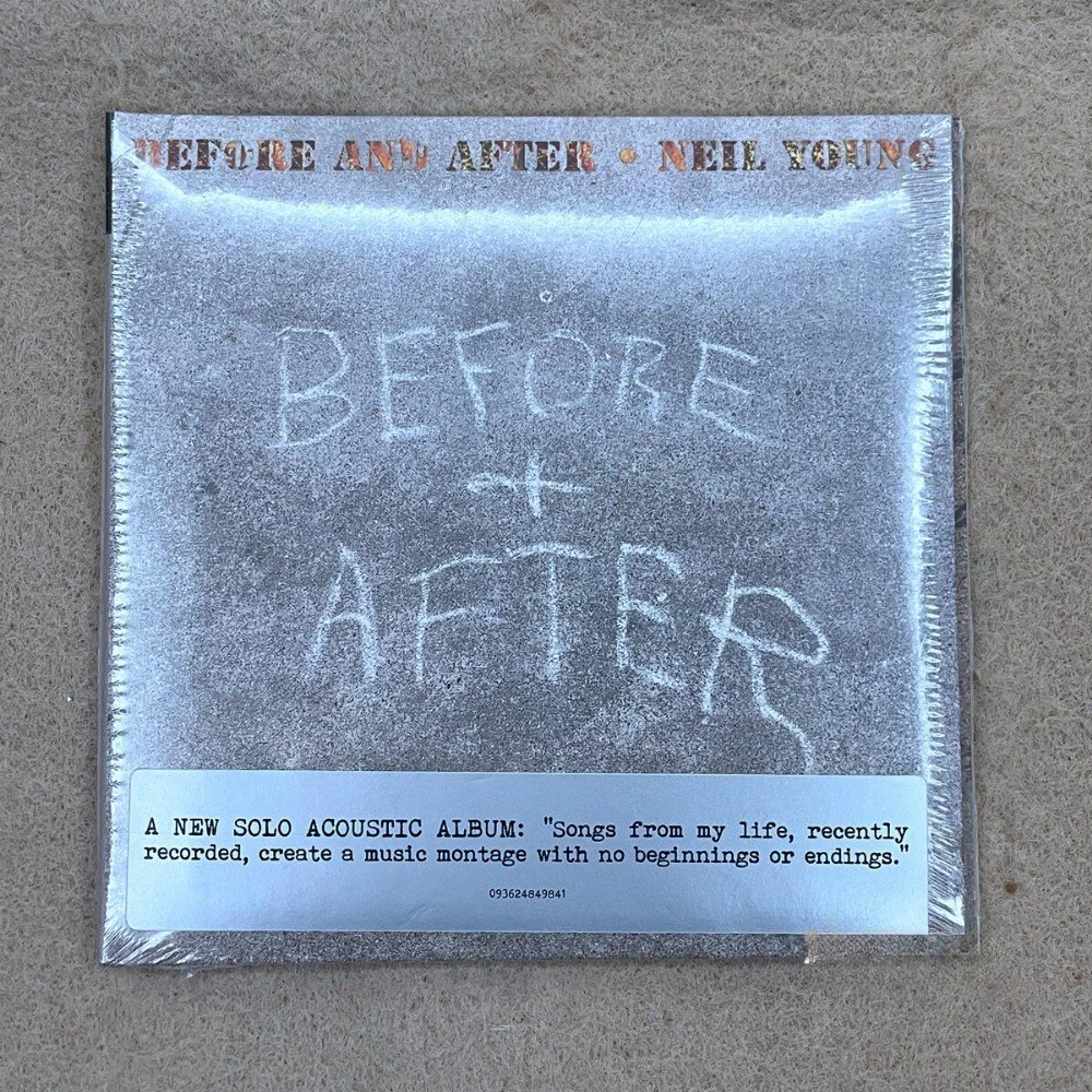 Neil Young Before And After CD 2023 Novo Álbum Acústico Folk Rock Solo Piano Guitarra Retrospectivo Disco de Alta Qualidade