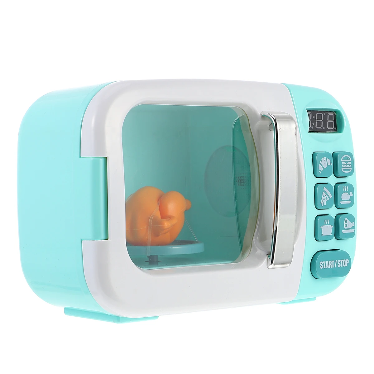 Juego de simulación de electrodomésticos de cocina para niños pequeños, horno microondas con forma de aprendizaje temprano, juego educativo interactivo para bebé