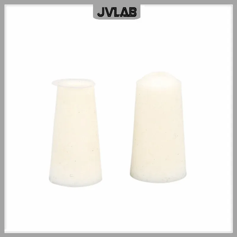 Silicone Foam Test Tube Stopper Hole Diameter 12 mm - 17 mm Small Bottle Silicone Plugs Suitable For 15mm Test Tube 100 Pcs