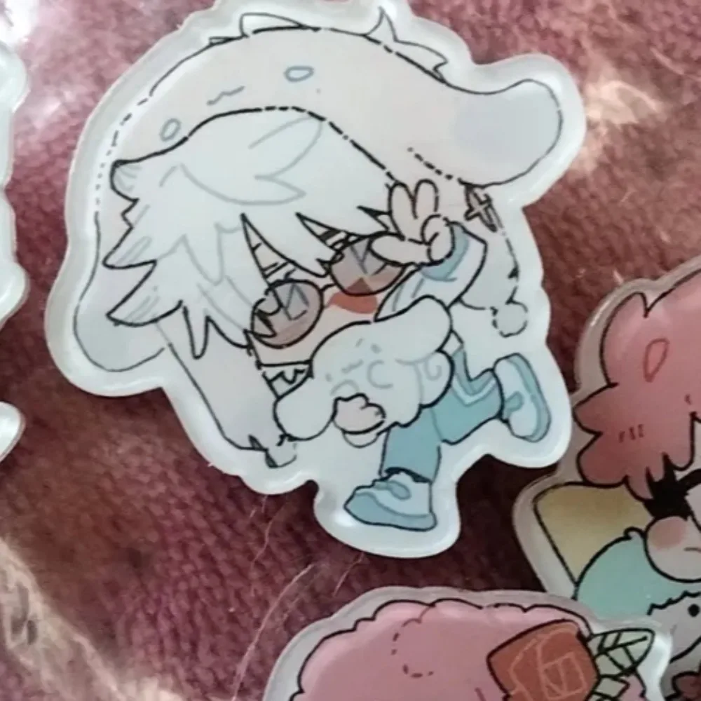 

New Jujutsu Kaisen Brooch Satoru Gojo Geto Suguru Anime Peripheral Cute Q Version Jointly-designed Student Schoolbag Pendant