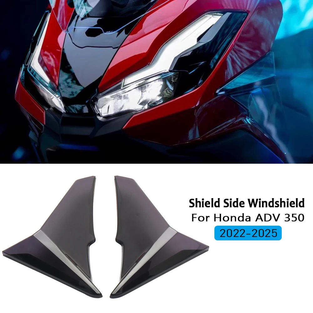 Para HONDA ADV350 ADV 350 2022-2025 motocicleta lado derecho izquierdo carenado cubierta lateral ala Deflector pantalla de parabrisas