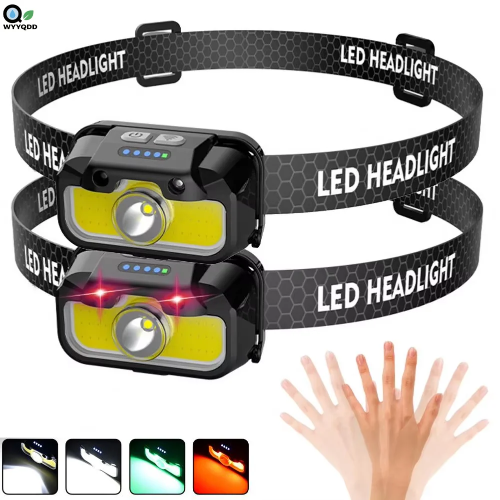 

LED Headlamp,Headlight USB Rechargeable Outdoor Headlamp Adjustable Camping Search Light for Running Jogging Fishing